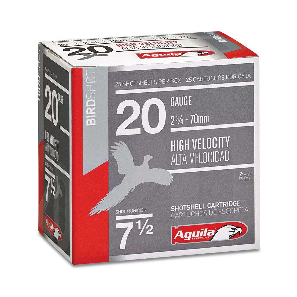 Ammunition Aguila Ammunition 1 oz 20Gauge AGUILA 1CHB2007 GAME LD  20G 2.75 #7.5 1OZ   25/10